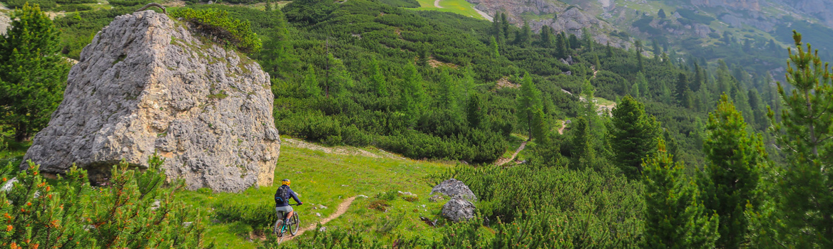 Enduro en bicicleta de montaña en los Alpes franceses